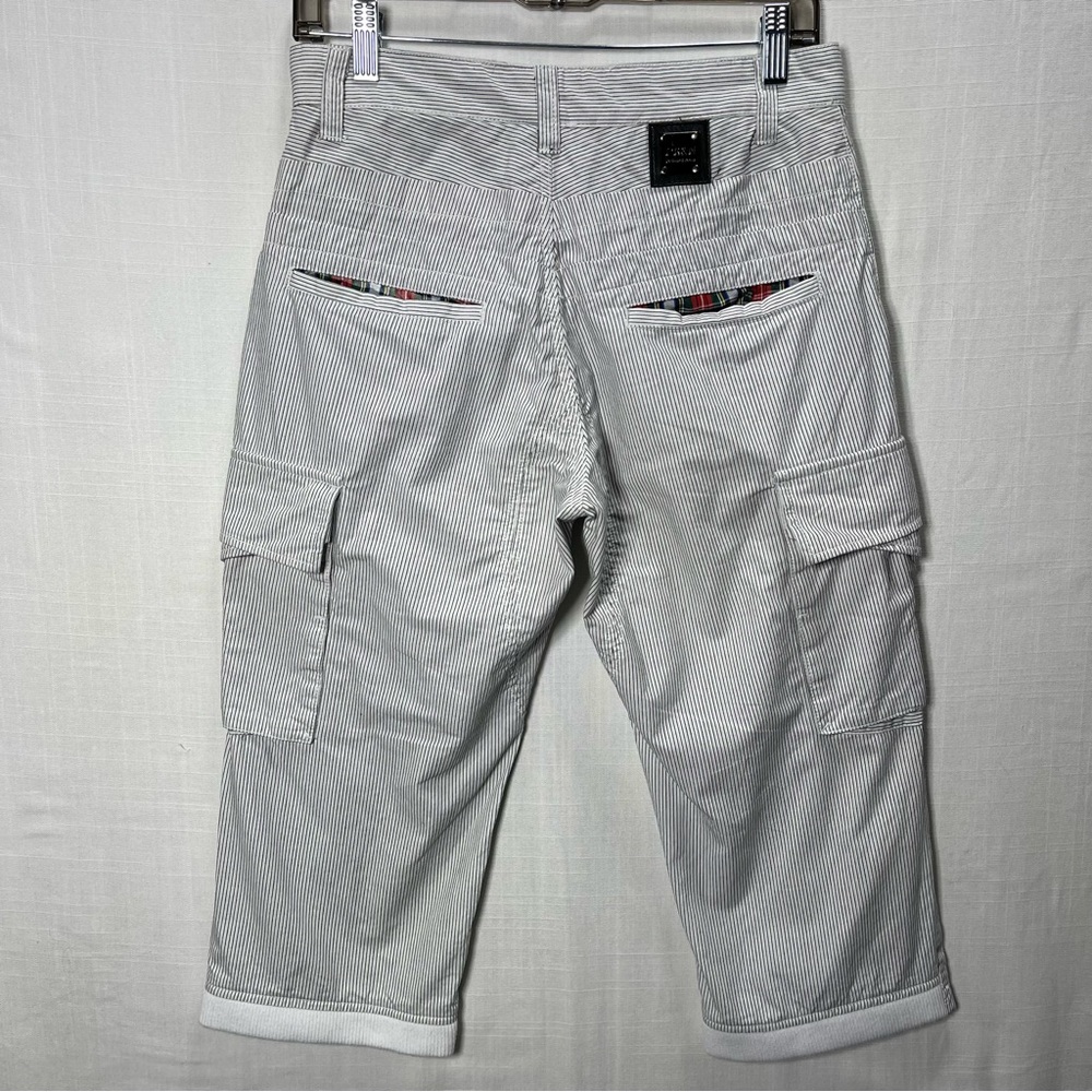 DR&N Do Rego & Novoa Cargo Capri Striped Pants Shorts Men's Size 30